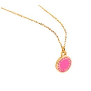 Marc By Marc Jacobs Pink and Gold Pendant Necklace